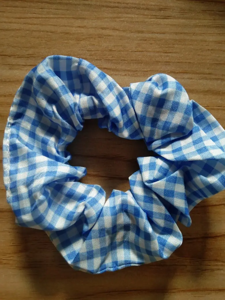Blue Hair Scrunchies